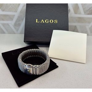 LAGOS Wide Caviar Bracelet Size M